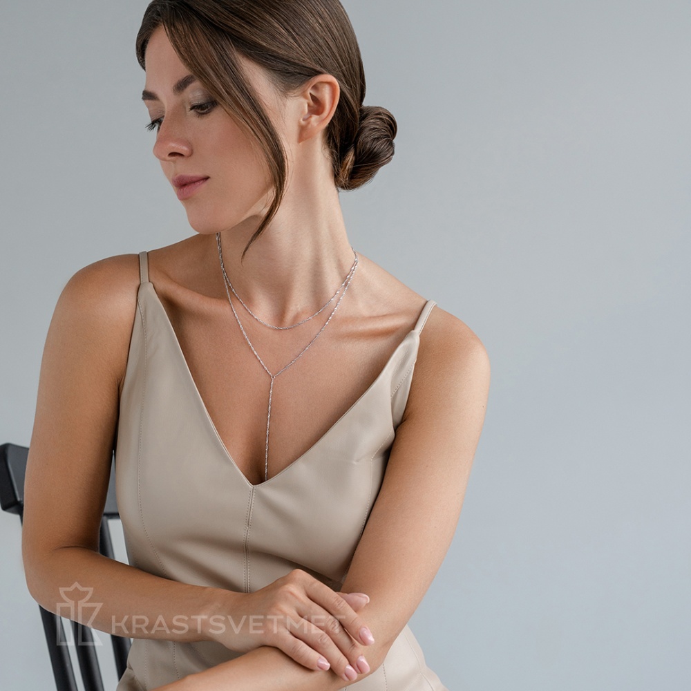 Колье из серебра