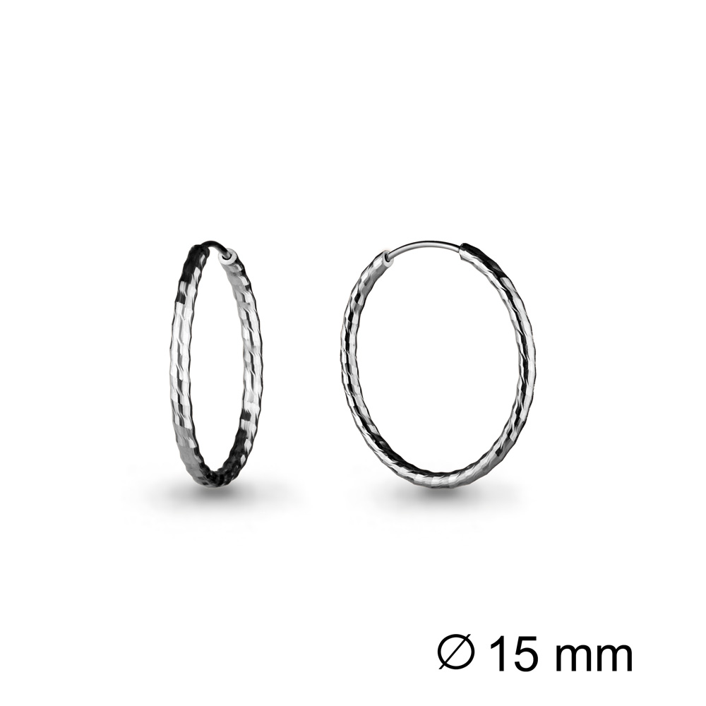 Серьги конго из серебра