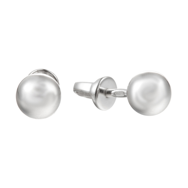 Серьги-пусеты из серебра