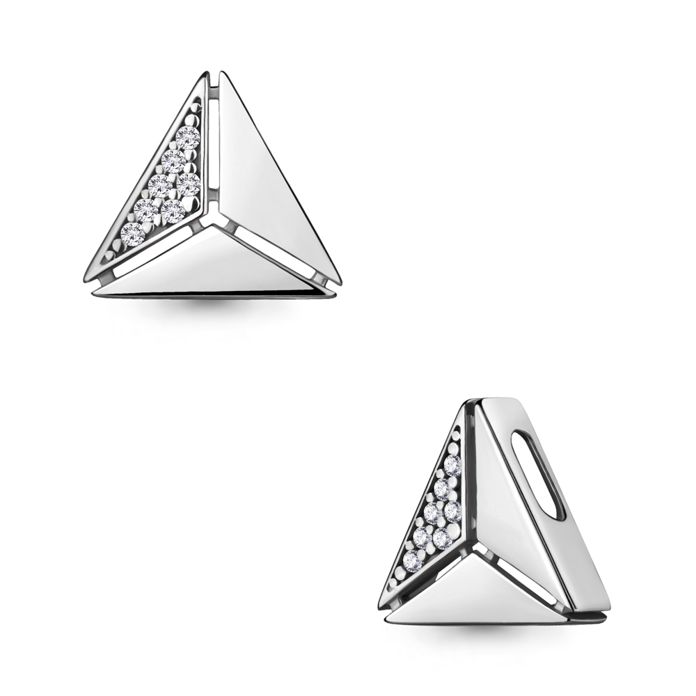 Подвеска из серебра с фианитами