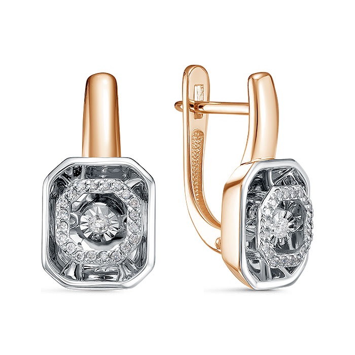 Серьги из золота с бриллиантами