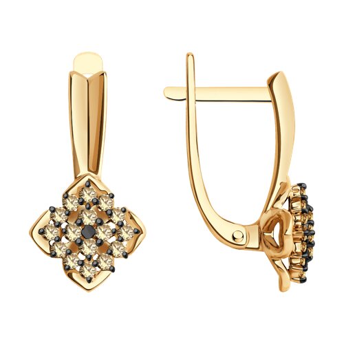 серьги из золота с бриллиантами