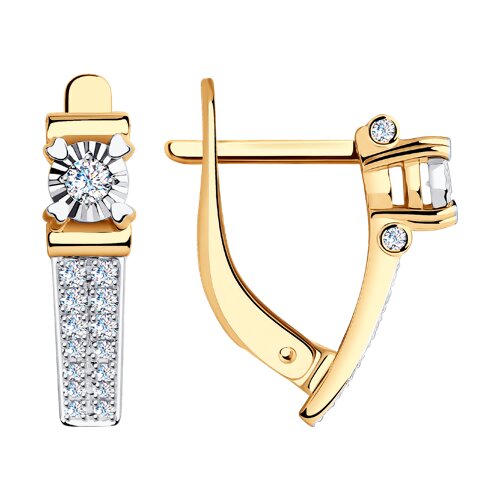 серьги из золота с бриллиантами