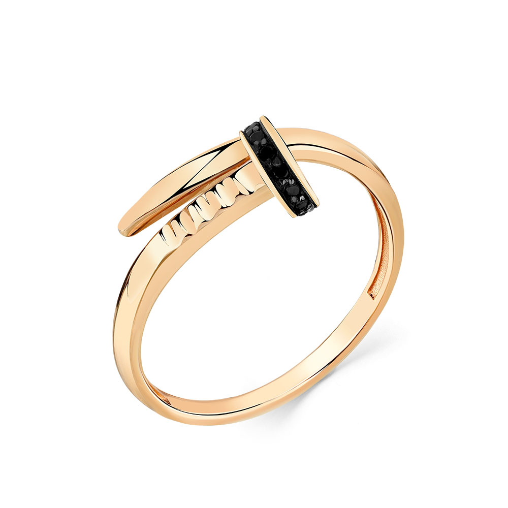 Кольцо из золота с фианитами