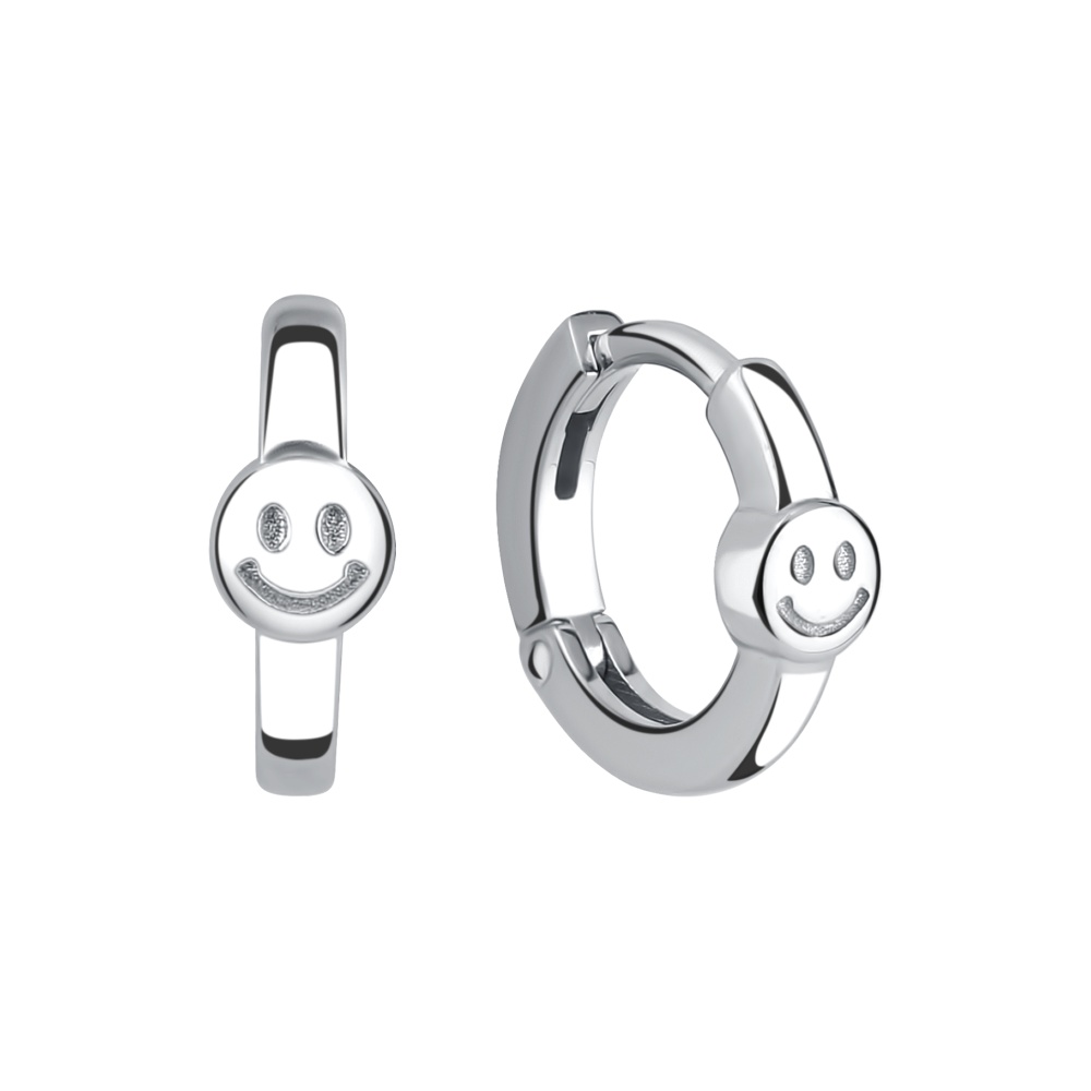 Серьги конго из серебра