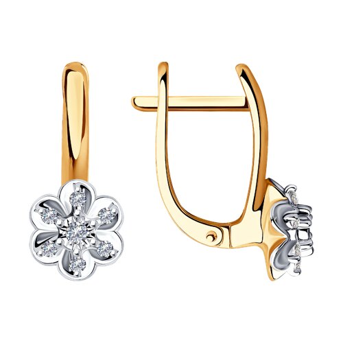 серьги из золота с бриллиантами