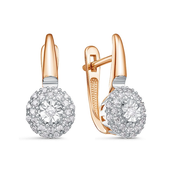 Серьги из золота с бриллиантами