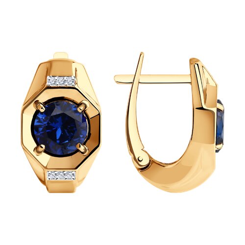 серьги золотые пробы 585