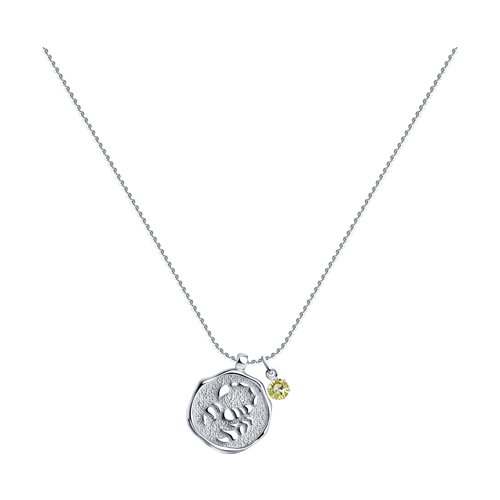 Колье из серебра с фианитом SWAROVSKI