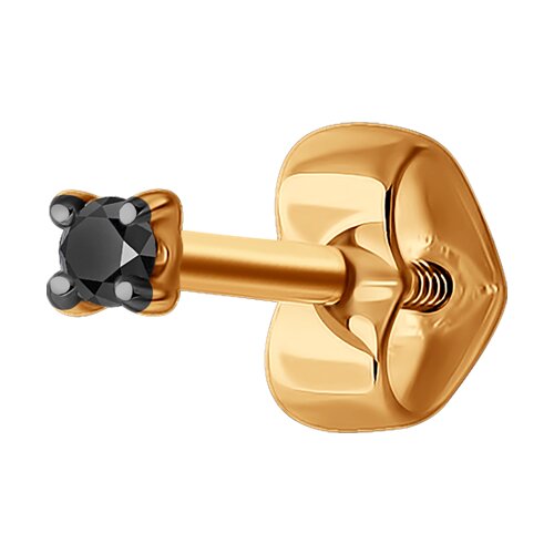 серьга из золота с бриллиантом