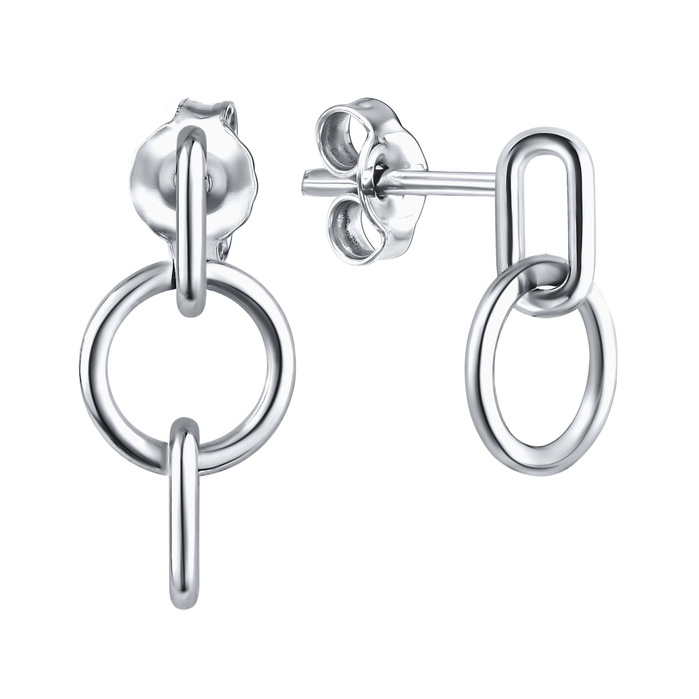 Серьги-пусеты из серебра