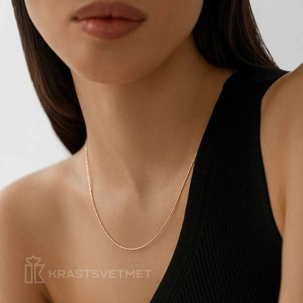 Цепь из золота плетение "Снейк"