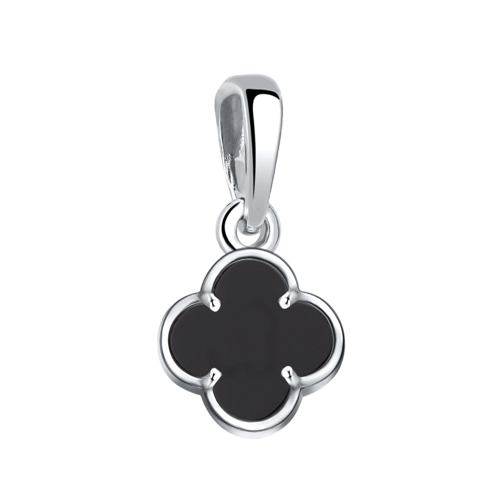 Подвеска из серебра с ониксом