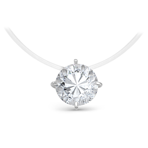 Колье из серебра с фианитом