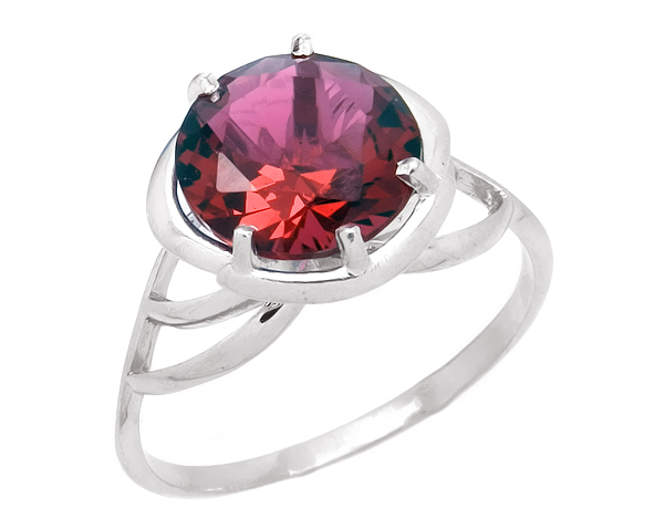 Кольцо из серебра с цирконом