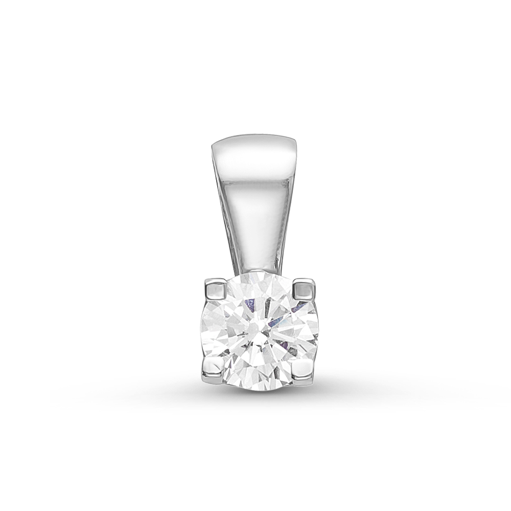 Подвеска из серебра с фианитом