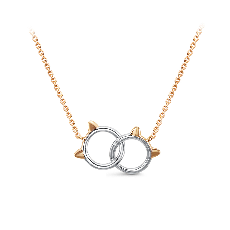 Колье из золота с фианитами